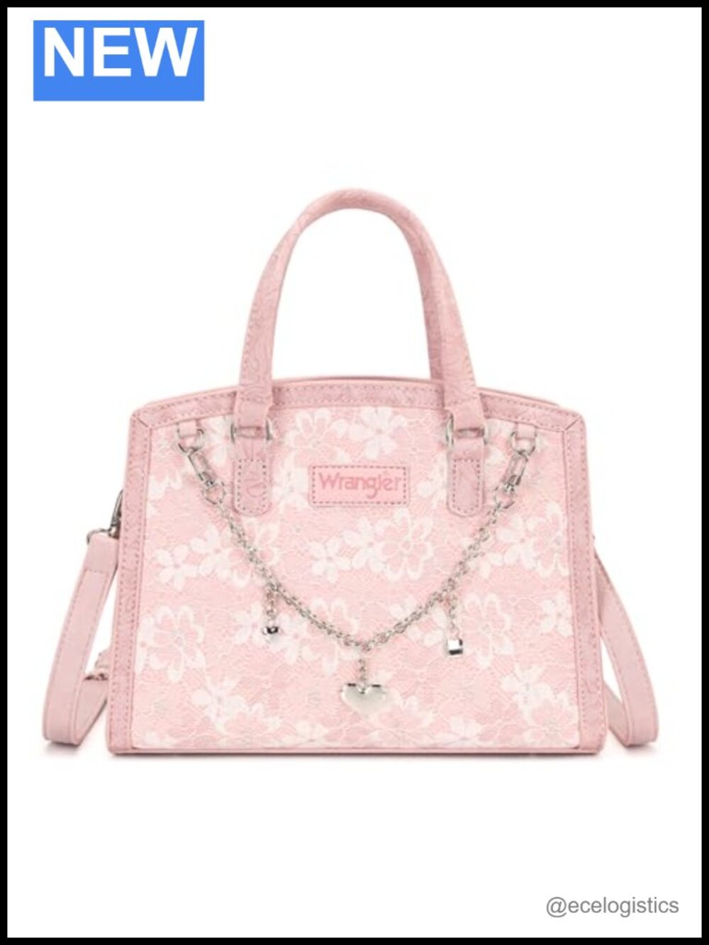Wrangler Lace Tote Bag for Women, Medium Crossbody Top Handle Handbags Ladies